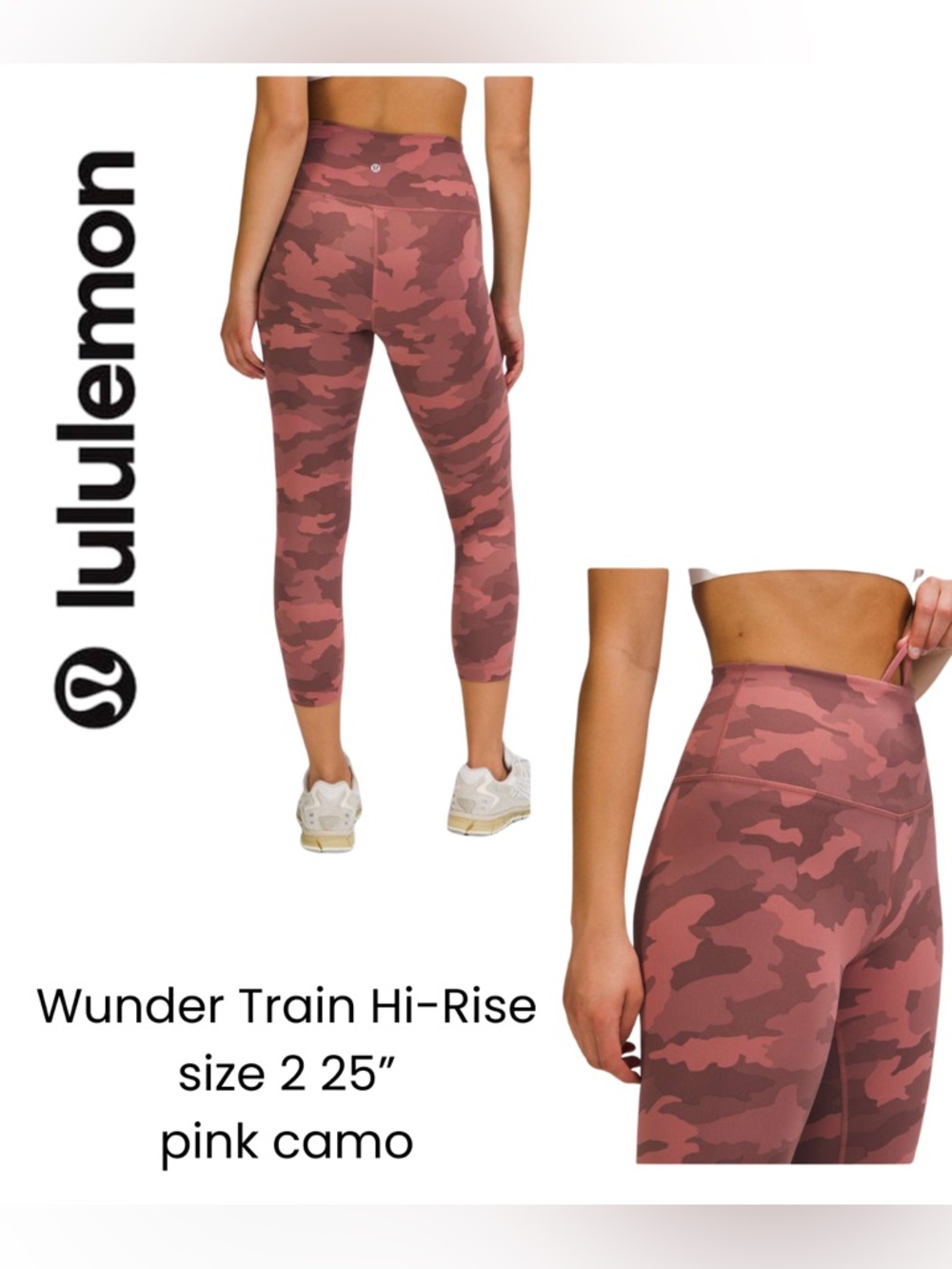 Lululemon Wonder Train High Rise Crop